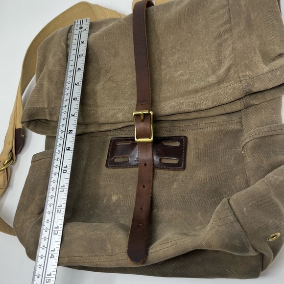 Archival Canvas Backpack Made in the USA Leather details - Picture 10 of 16
